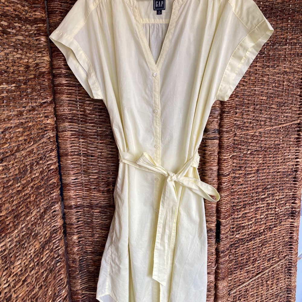 GAP  Mini Shirtdress Yellow